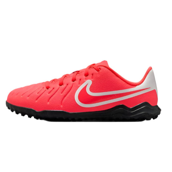 Nike Youth Jr. Legend 10 Club Turf Soccer Shoes (Hot Lava/White)