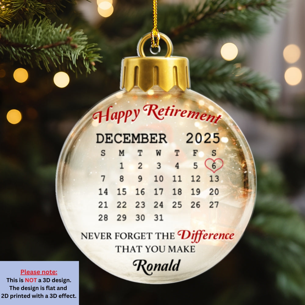 A Journey Of Purpose - Personalized Custom 3D Effect Acrylic Ornament