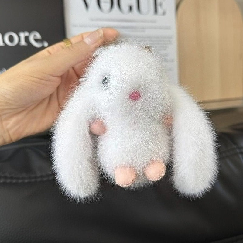 Plush Keychains Soft Bunny Bag Accessory