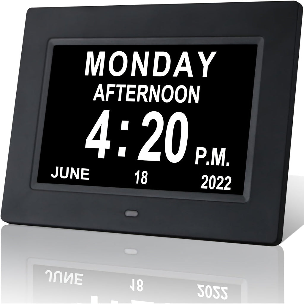 Digital Wall Clock Calendar Alarm Display Frame