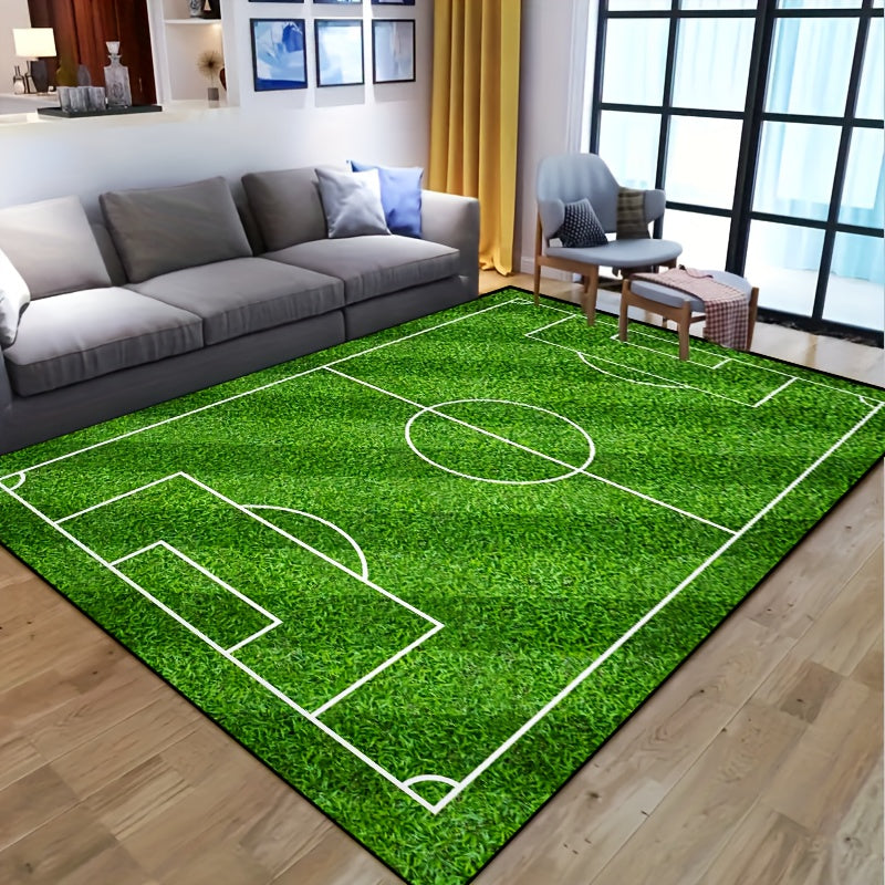 SoccerPlay | Non-Slip Washable Rug for Living Room & Bedroom