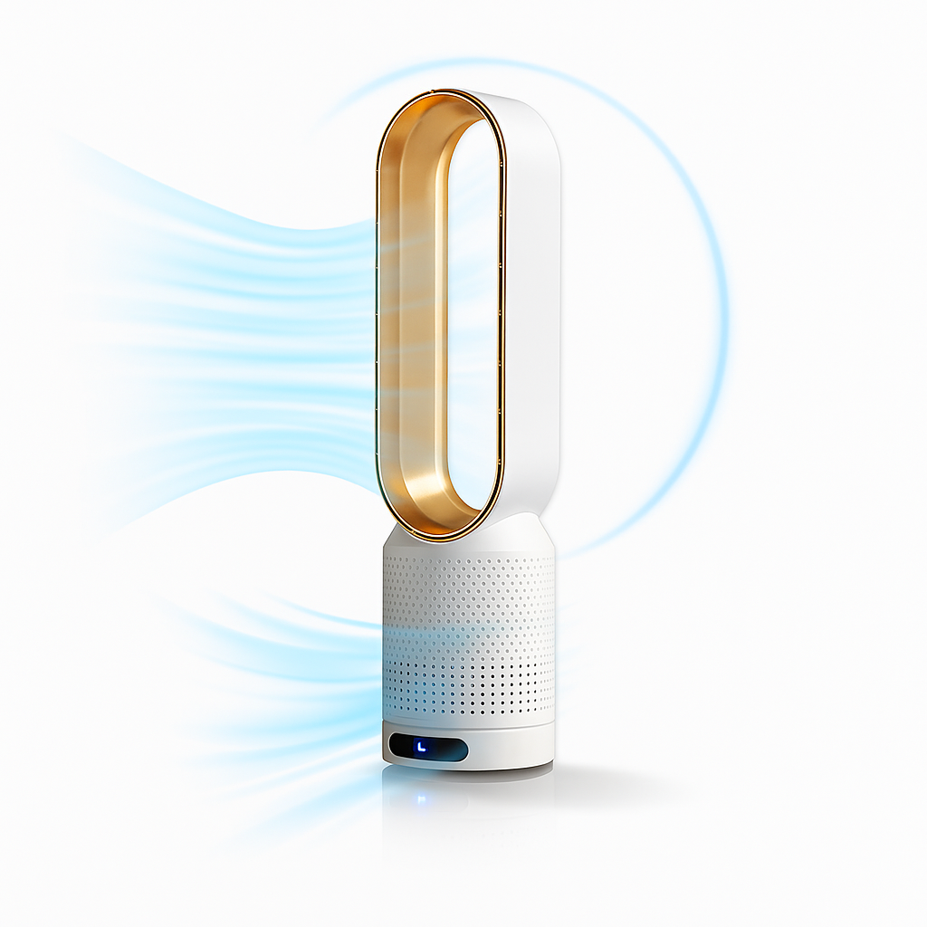 Bladeless Tower Fan Air Purifier Oscillating