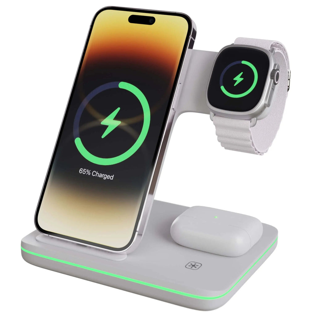 Wireless Charging Station for Phone Watch Earbuds