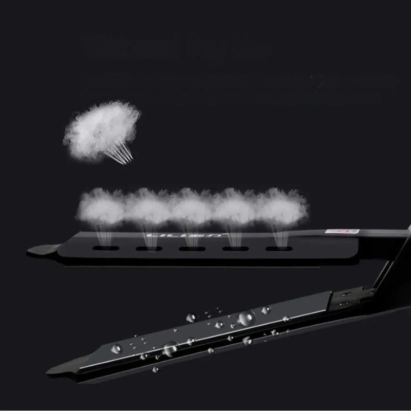 Hair Straightener with Steam Curling Function