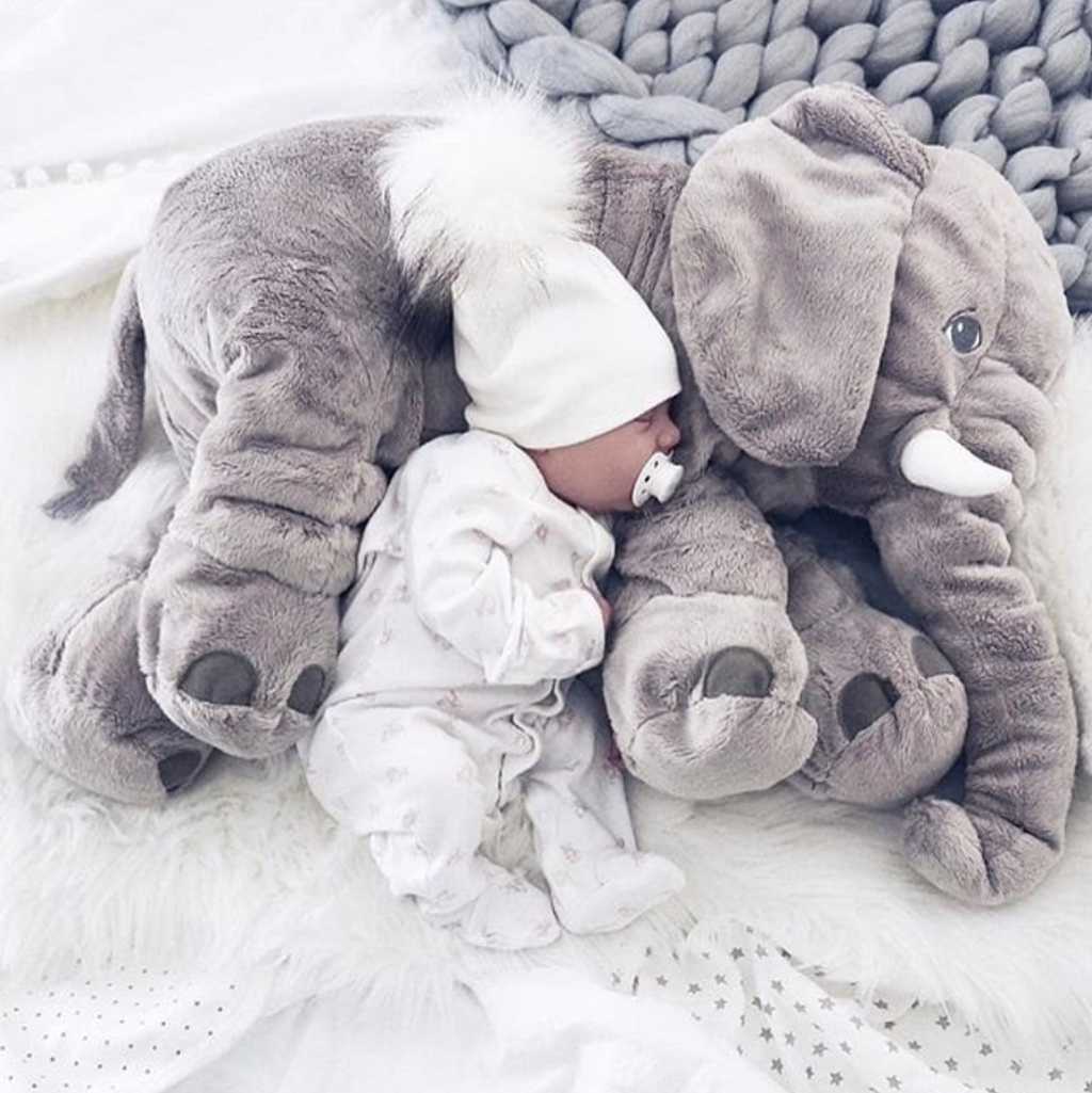 Baby Plush Elephant Toy Cushion