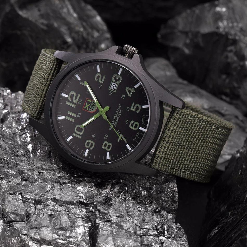 Military Style Waterproof Analog Wrist Watch