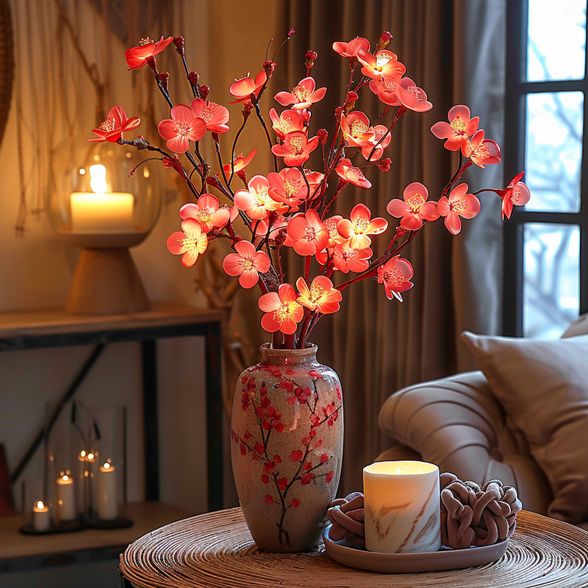 Fairy Lights Decorative Table Arrangement