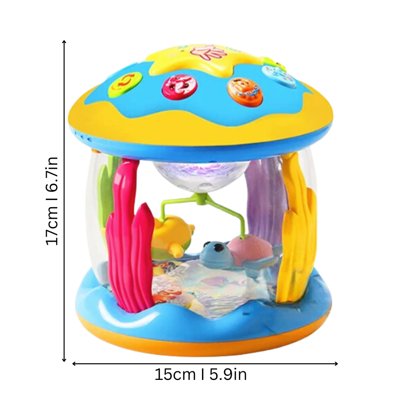 Baby Musical Toy Colourful Plastic Light-Up Dome