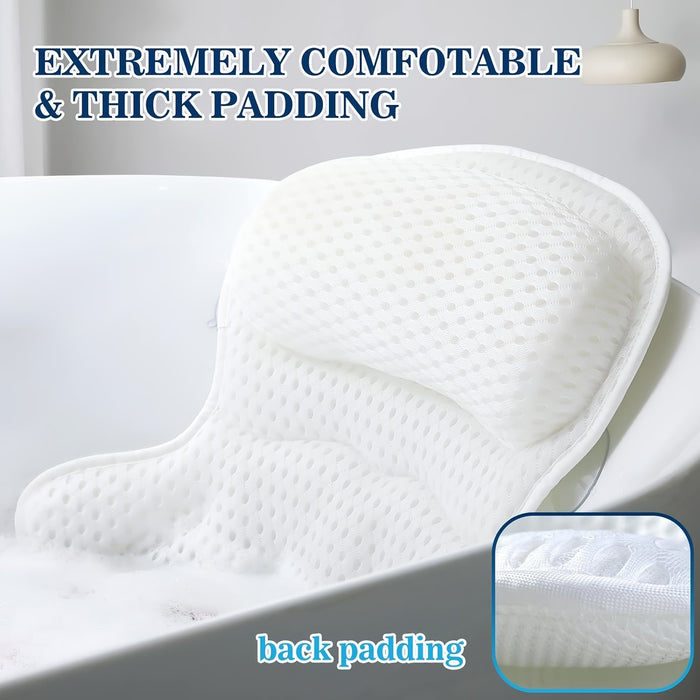 Bath Pillow Ergonomic Mesh Spa Cushion