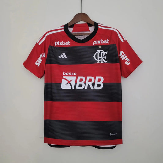 Flamengo 2023/24 Home Kit - Official red and black Flamengo jersey