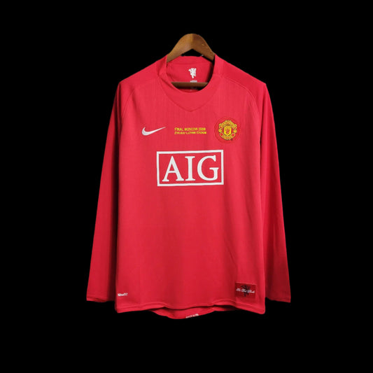 Manchester United 2007/08 Champions League Final Long-Sleeve Jersey