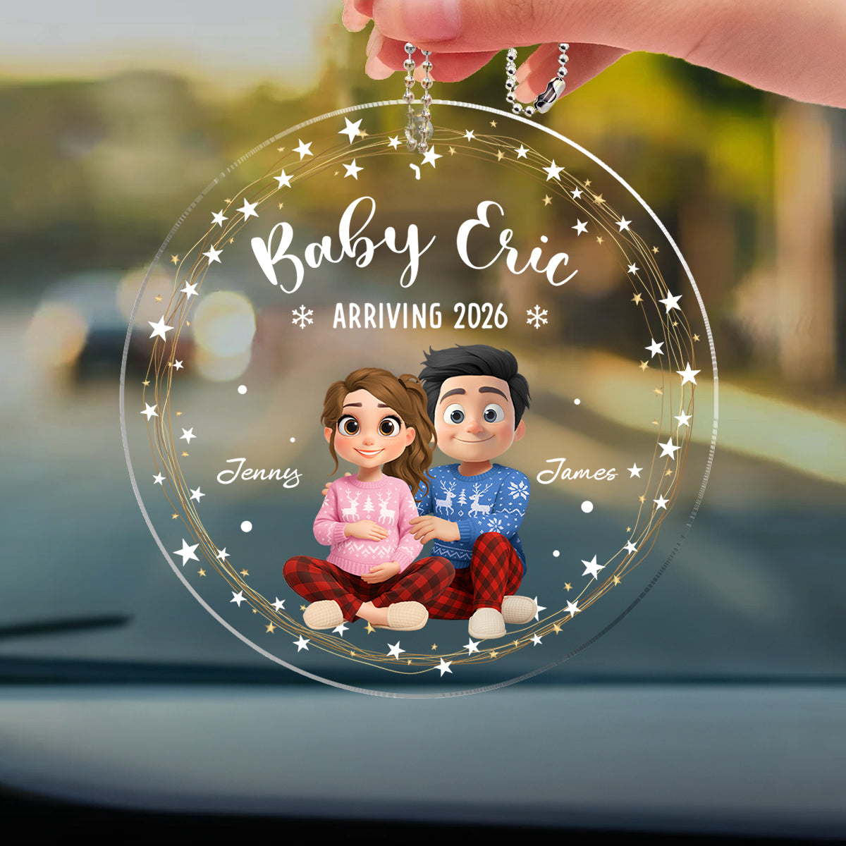 Arrive To This World - Personalized Custom Car Ornament