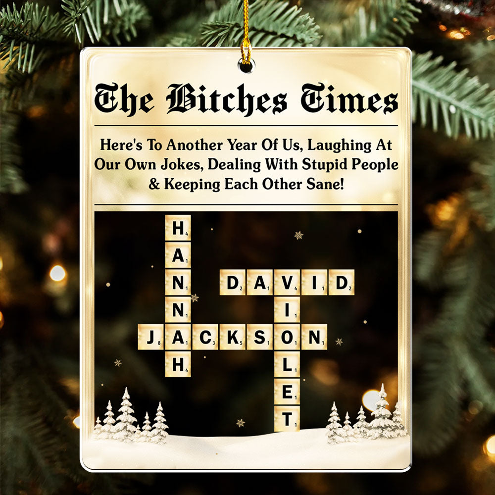 Another Year Together - Personalized Custom Acrylic Ornament