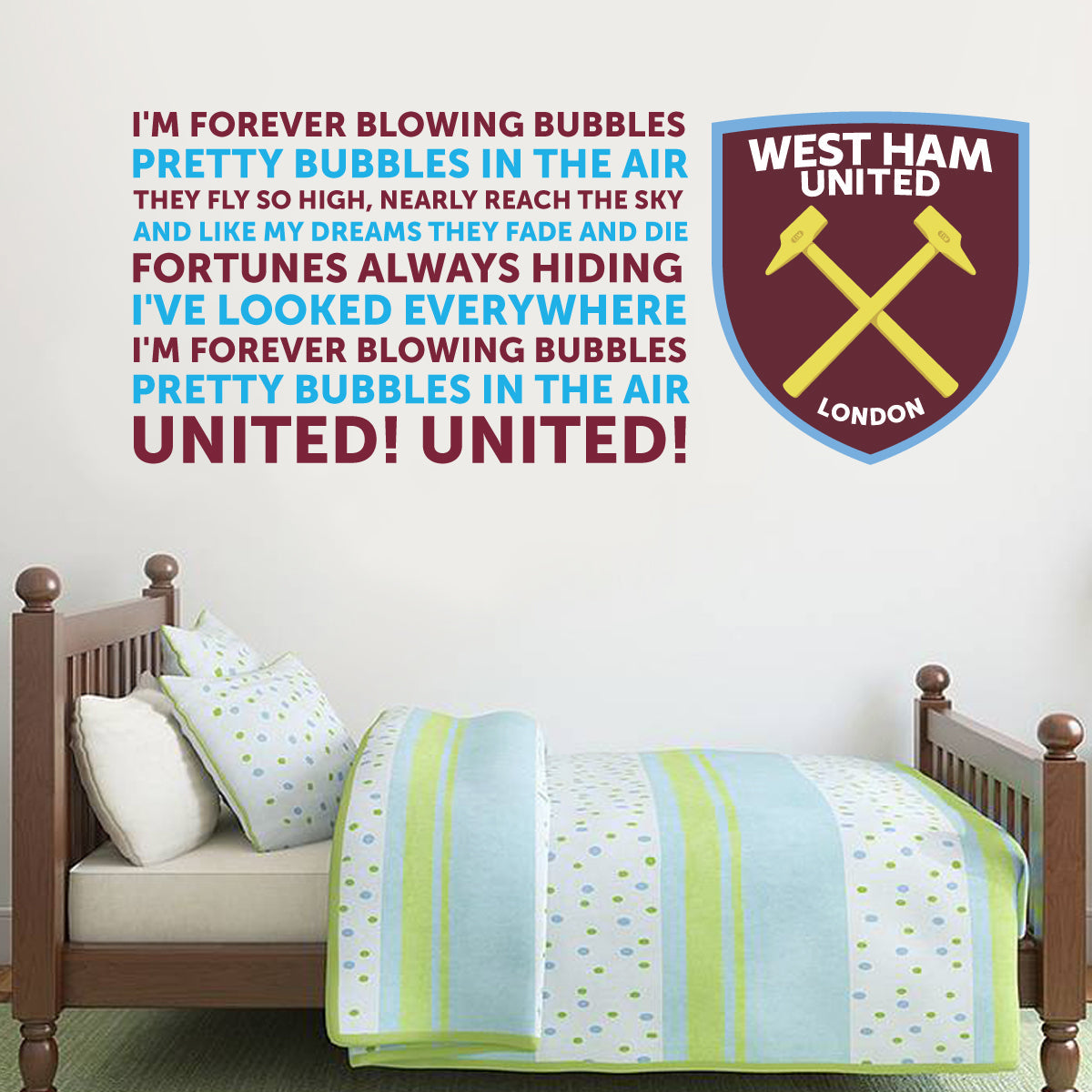 West Ham United Football Club - Blowing Bubbles Song & Crest