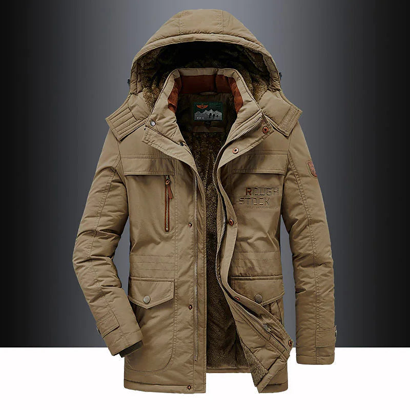 Men's Fleece Lined Winter Parka Jacket