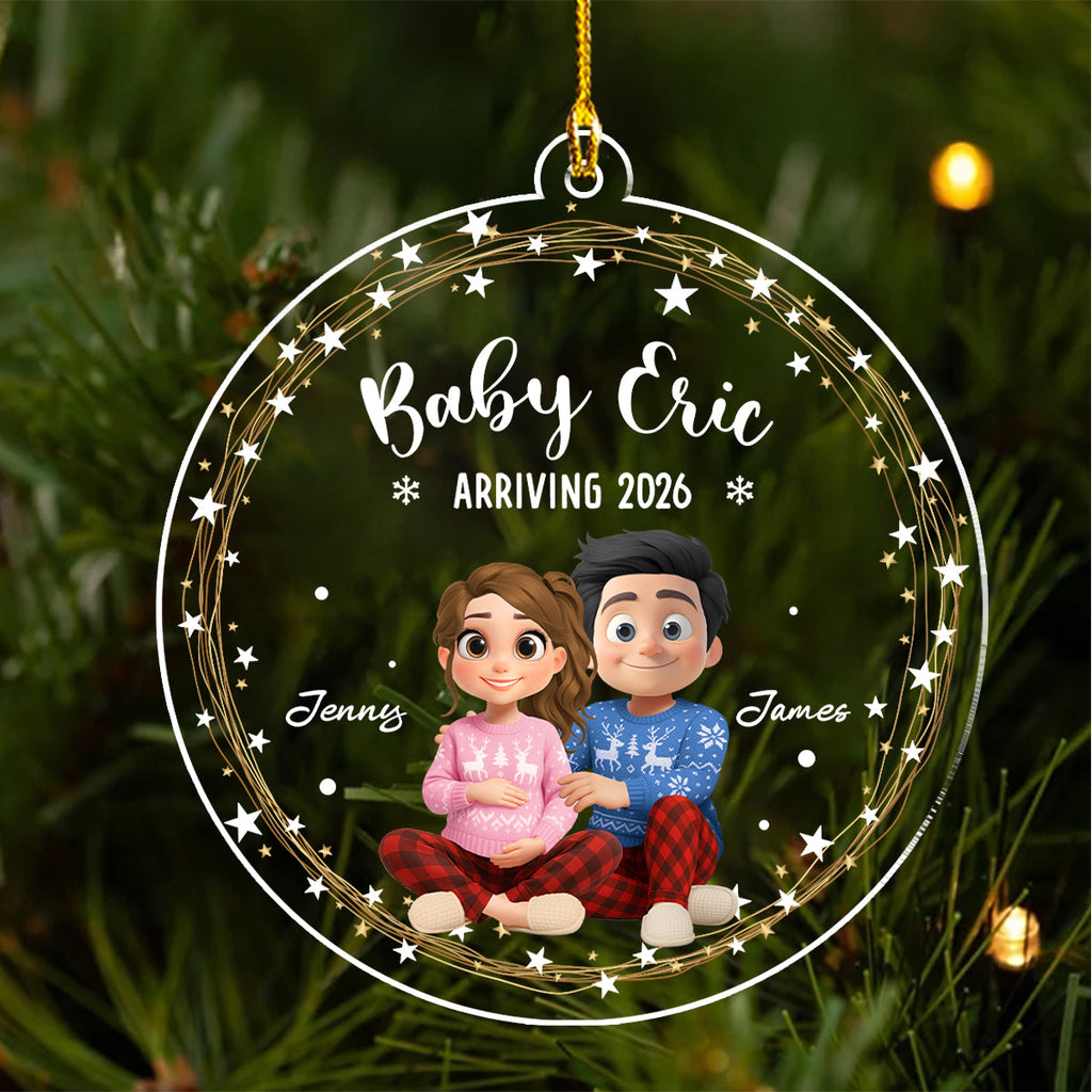 Arrive To This World - Personalized Custom Acrylic Ornament