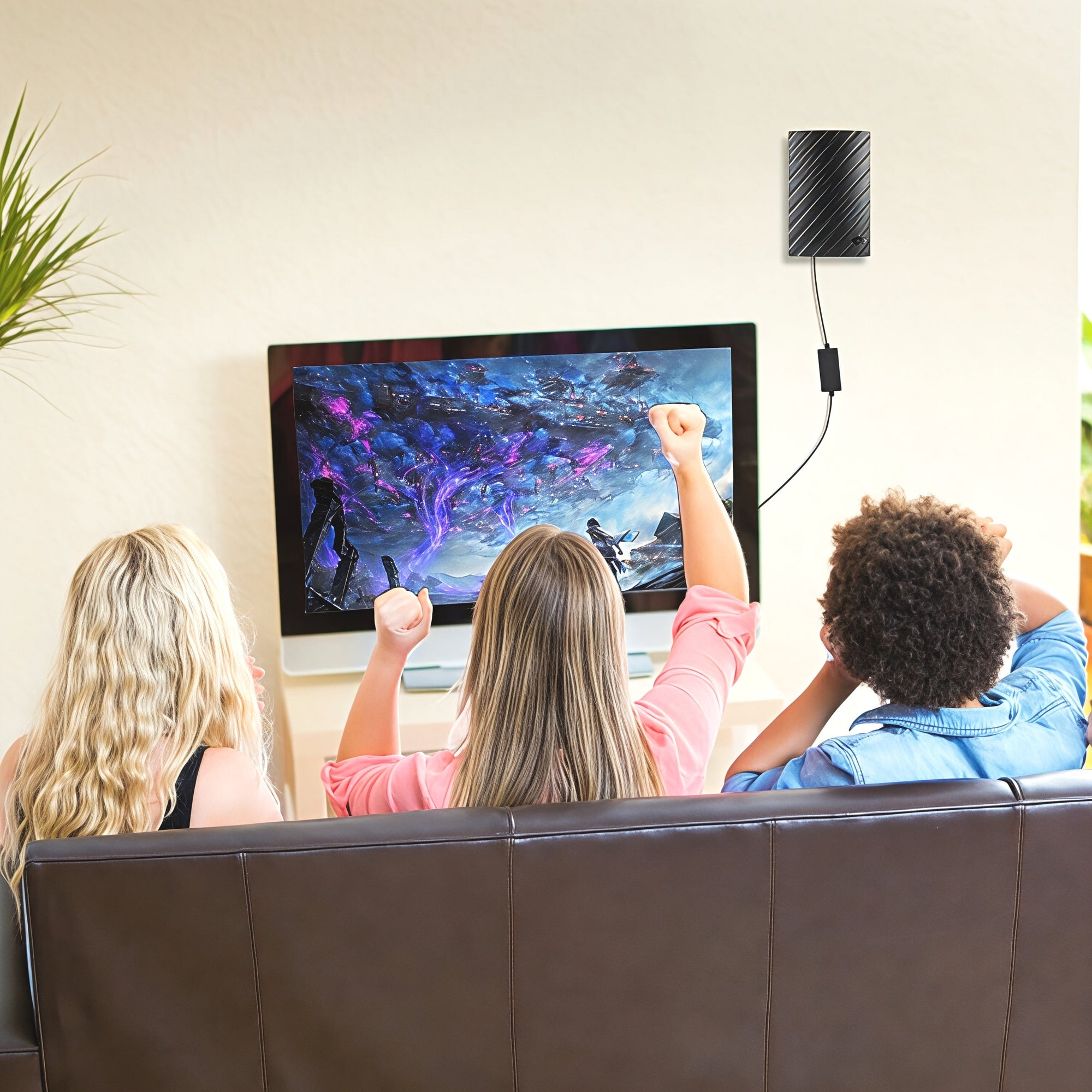 TV Aerial Indoor Flat Digital Signal Booster