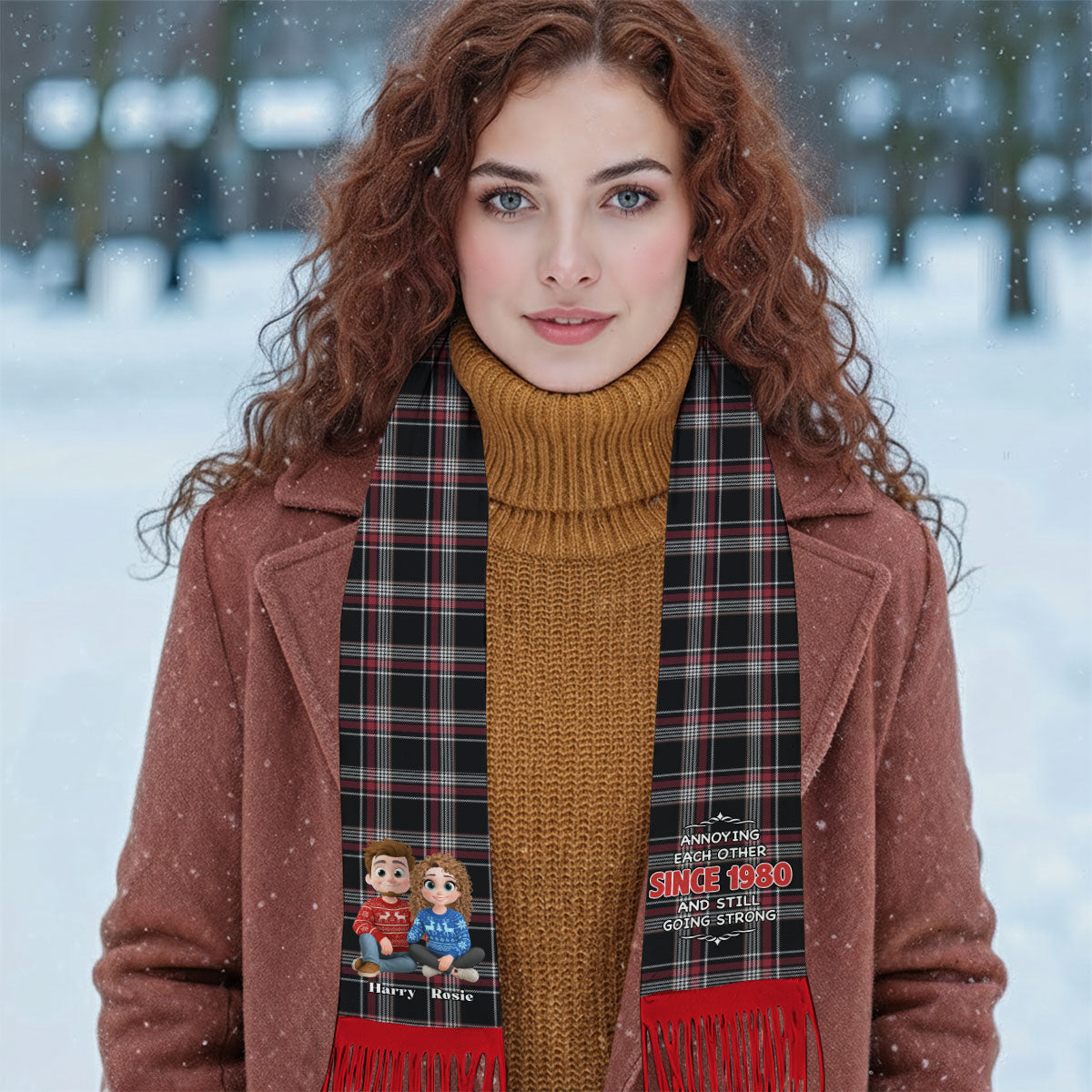 Annoying Each Other - Personalized Custom Scarf