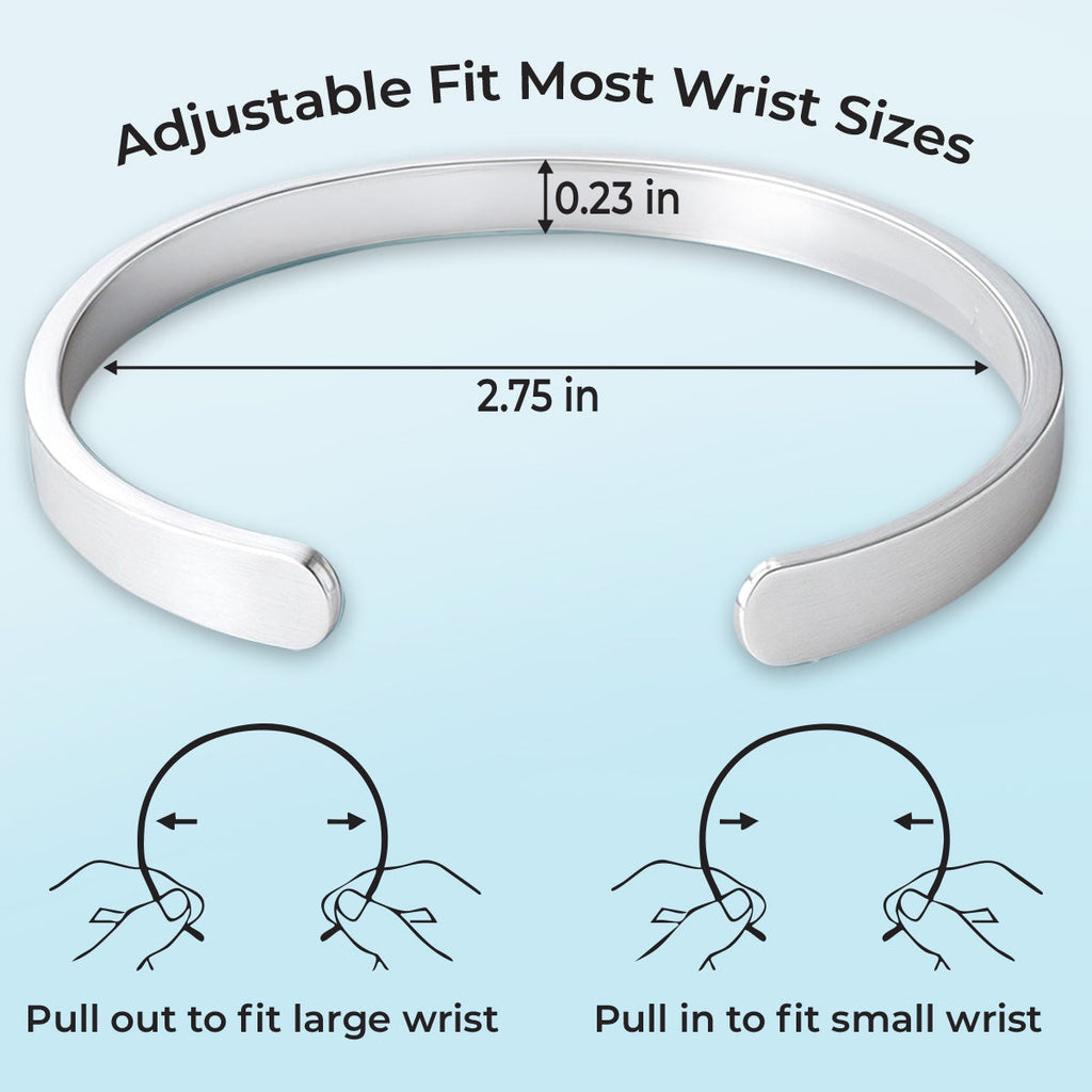 A Little Reminder For You - Personalized Custom Bracelet Cuff