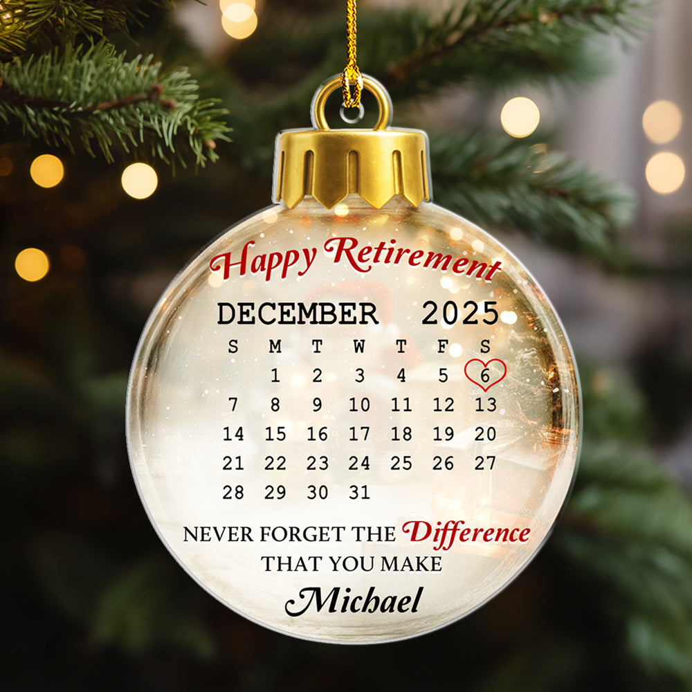 A Journey Of Purpose - Personalized Custom 3D Effect Acrylic Ornament