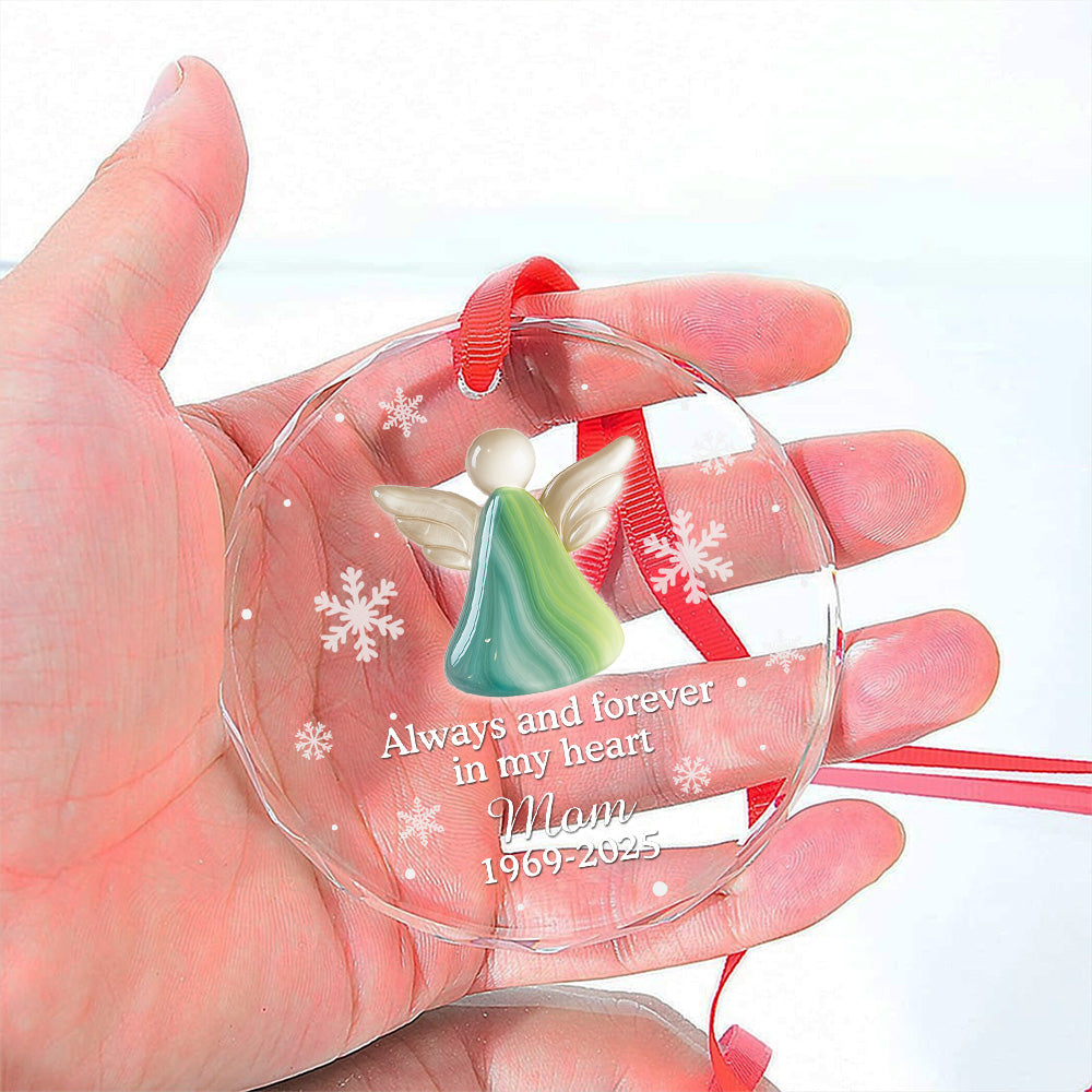 Always And Forever - Personalized Custom Glass Ornament