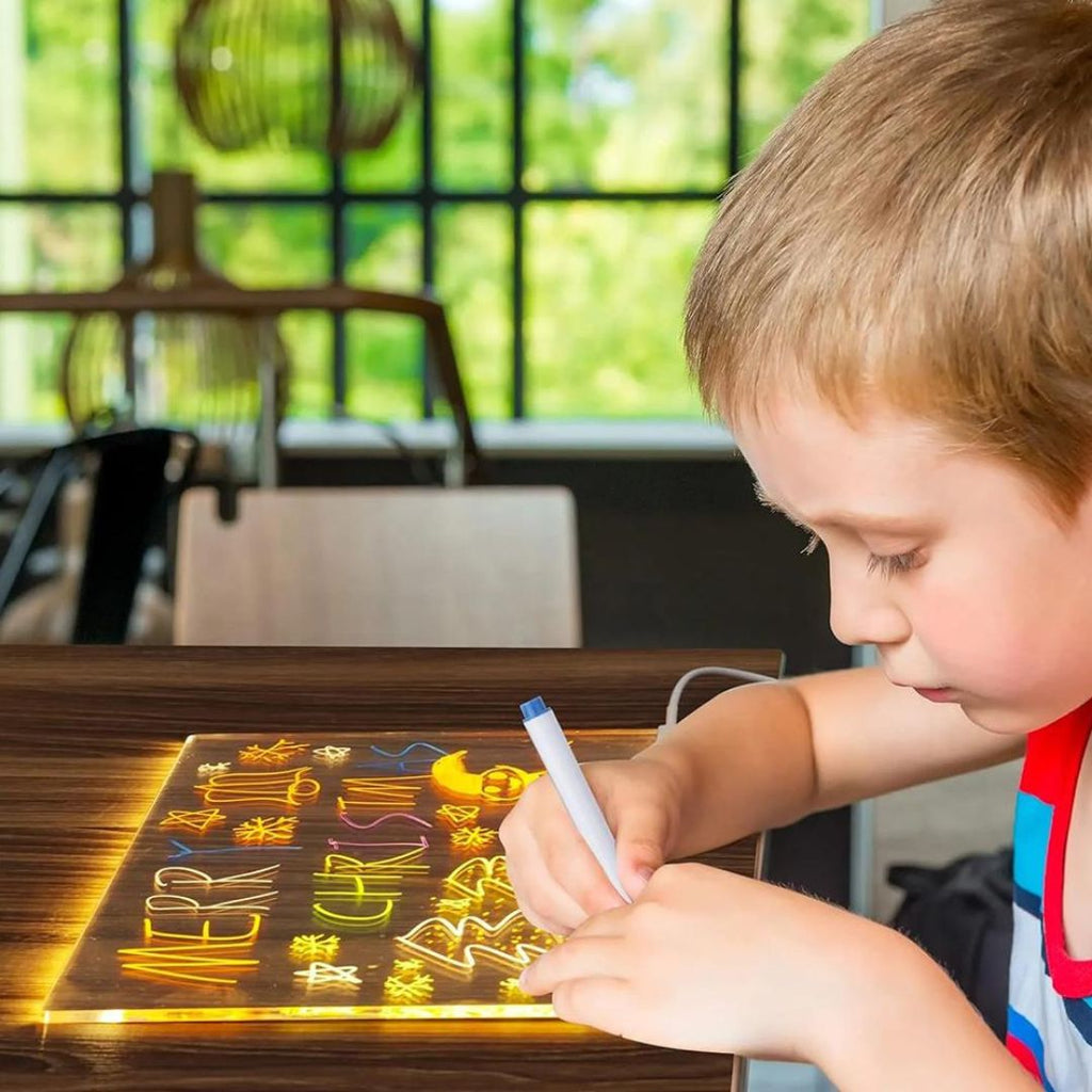 LED Drawing Board Light Up Writing Toy