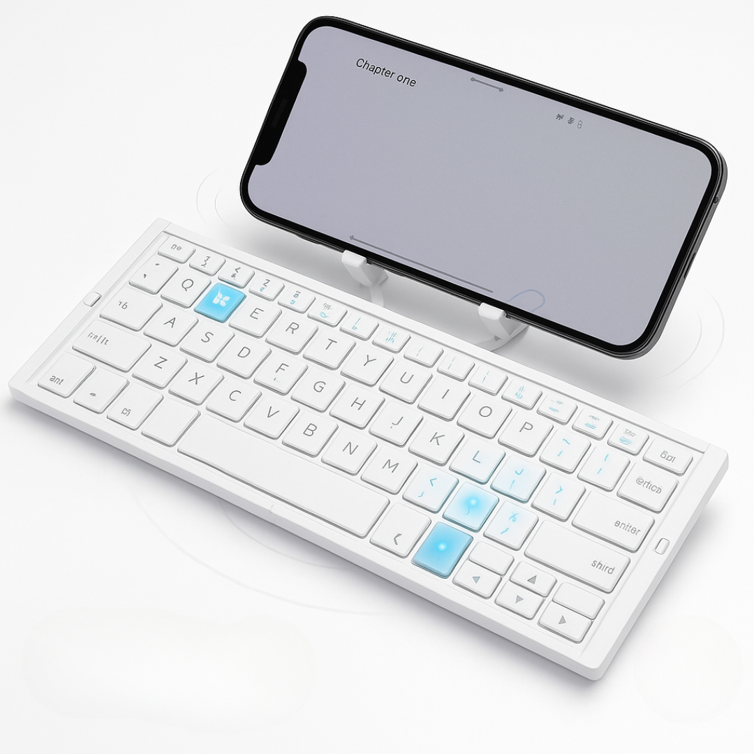 Bluetooth Keyboard with Stand for Tablet Devices