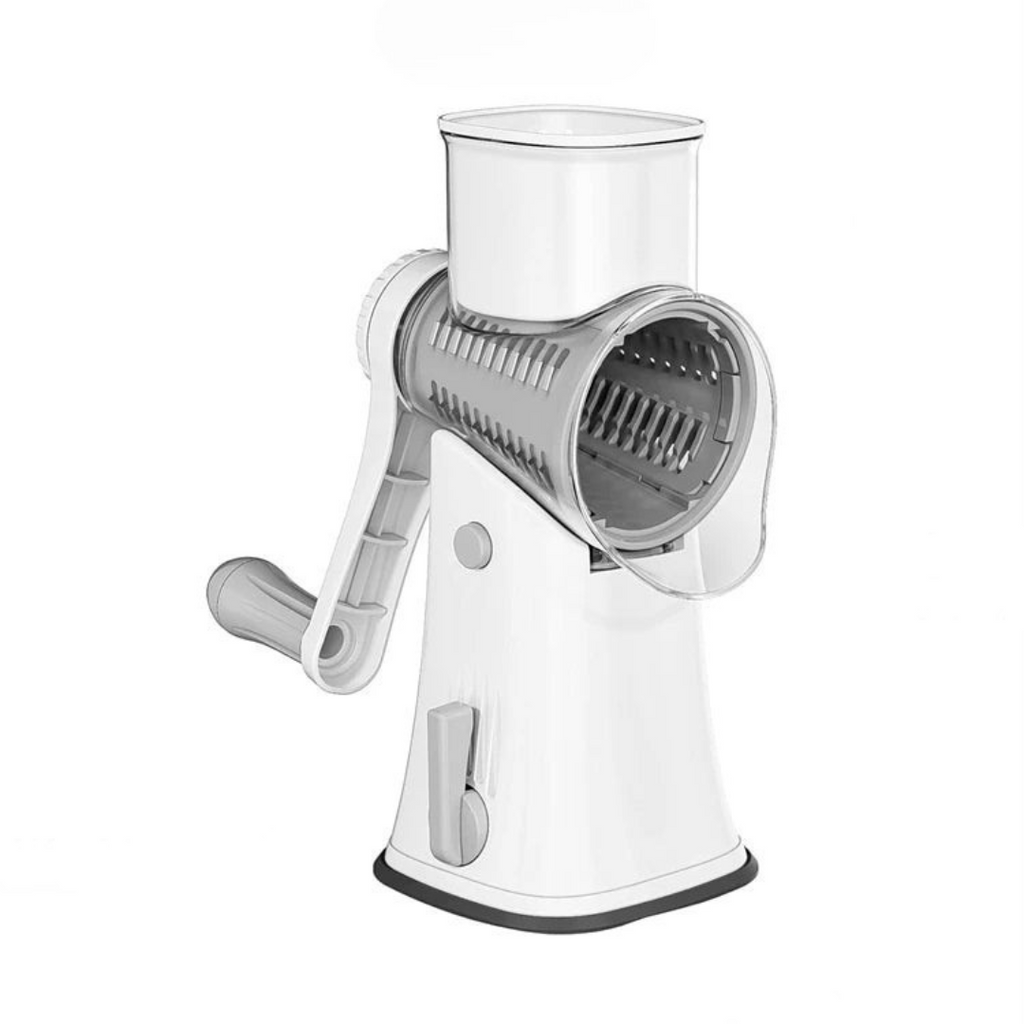 Vegetable Slicer with Rotary Cheese Grater Blades