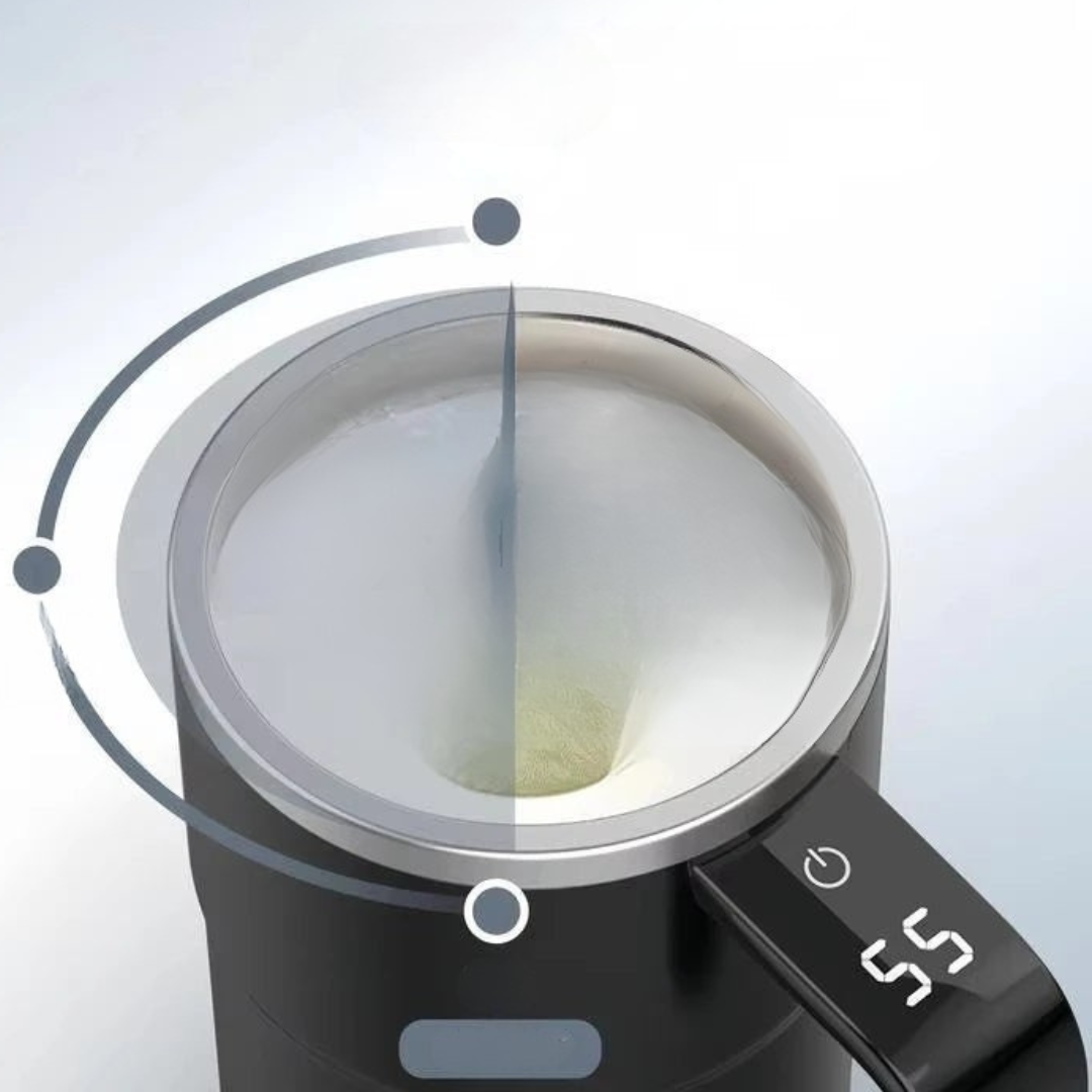 Coffee Mug with Stirrer and Temperature Display