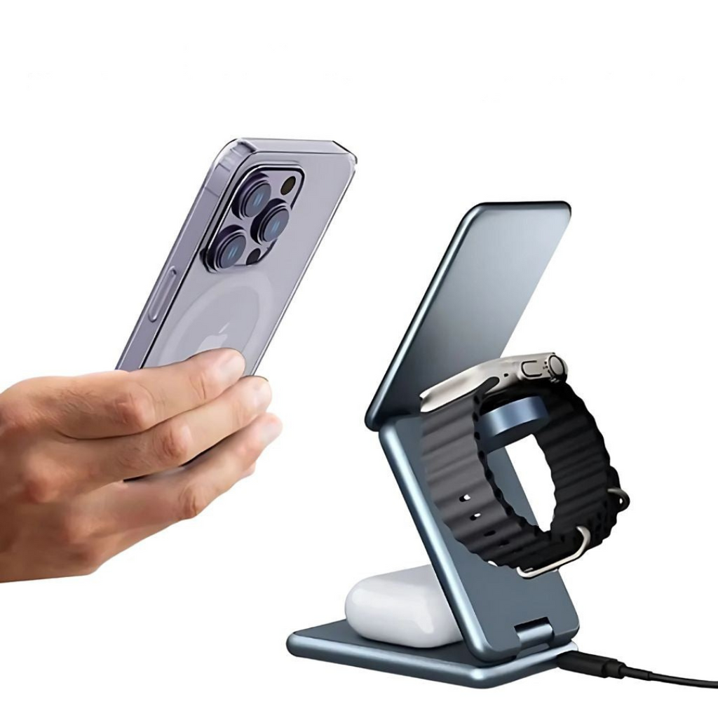 Wireless Charging Station Foldable for Travel Use
