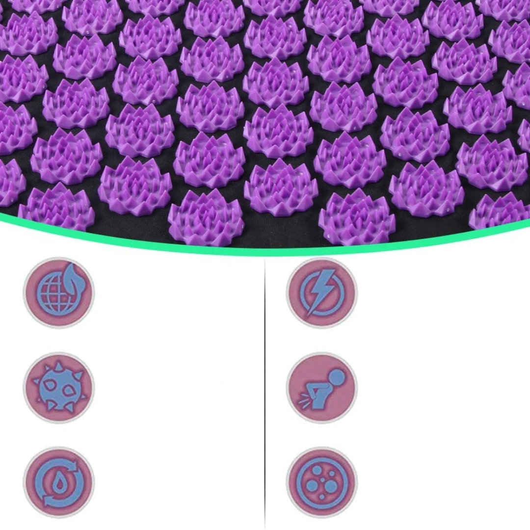 Yoga Mat with Acupressure Massage Spikes