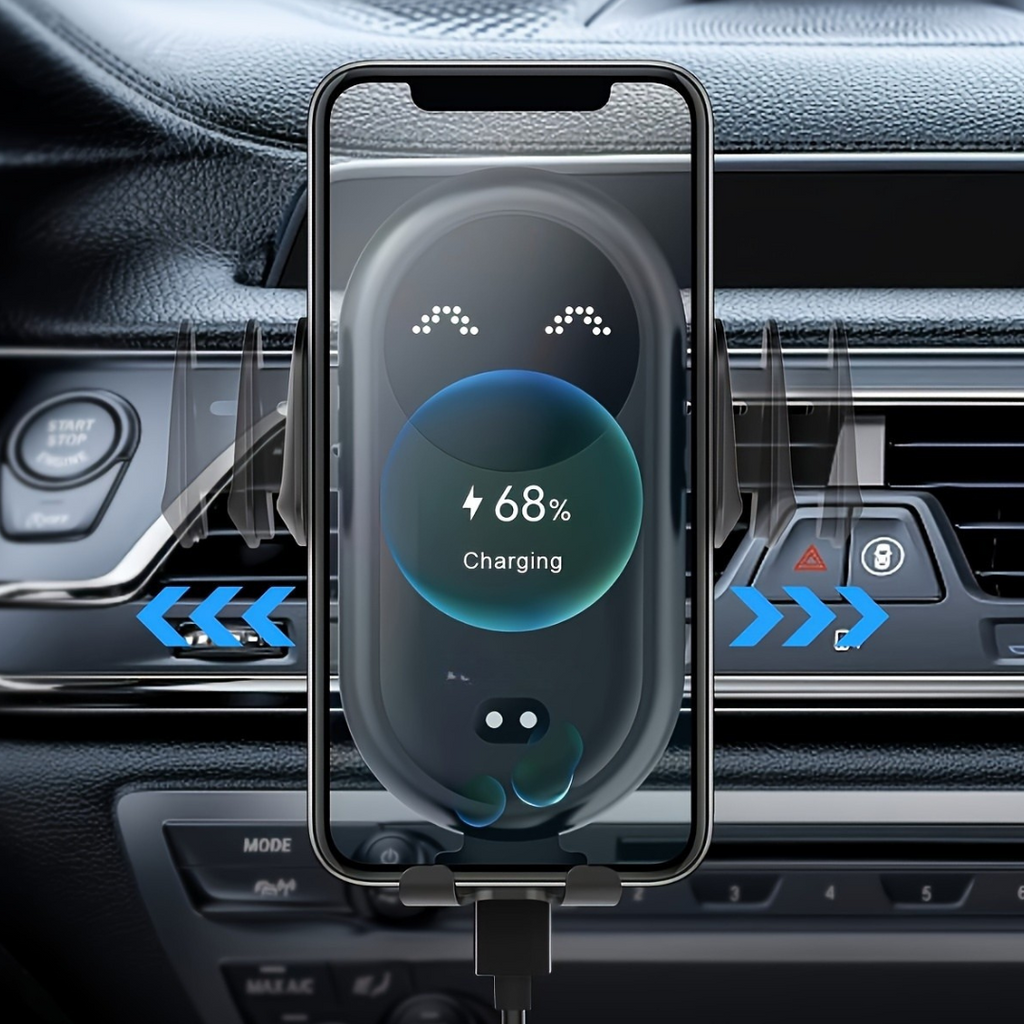 Car Phone Holder with Wireless Charging Mount