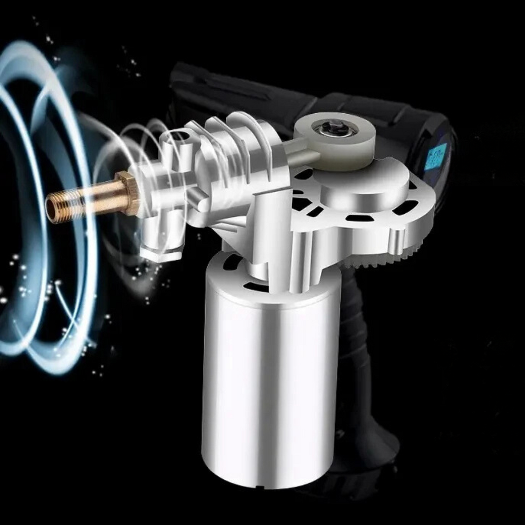 Tire Inflator with Digital Display and LED Light