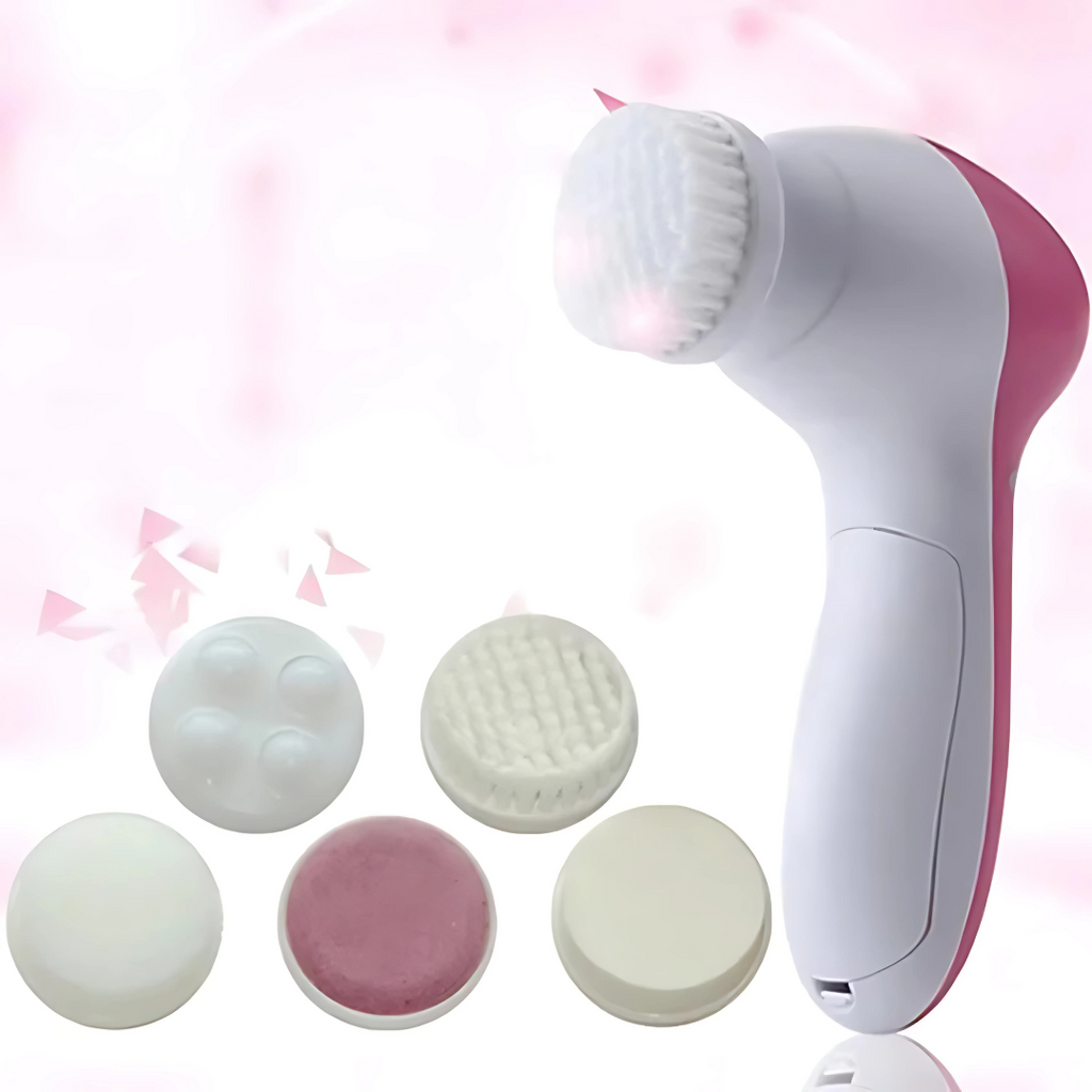 Facial Cleansing Brush with Massage Attachments