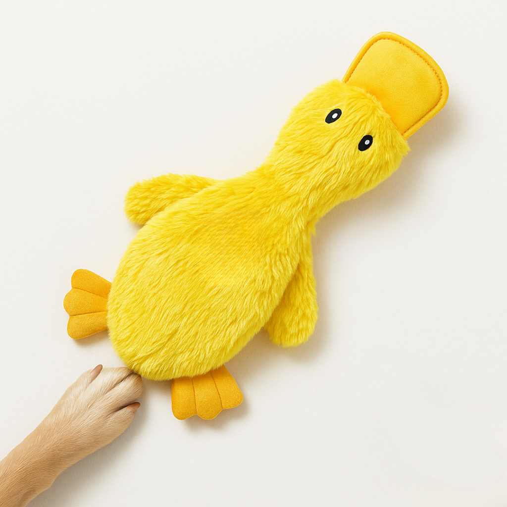 Dog Chew Toy Plush Duck with Squeaker