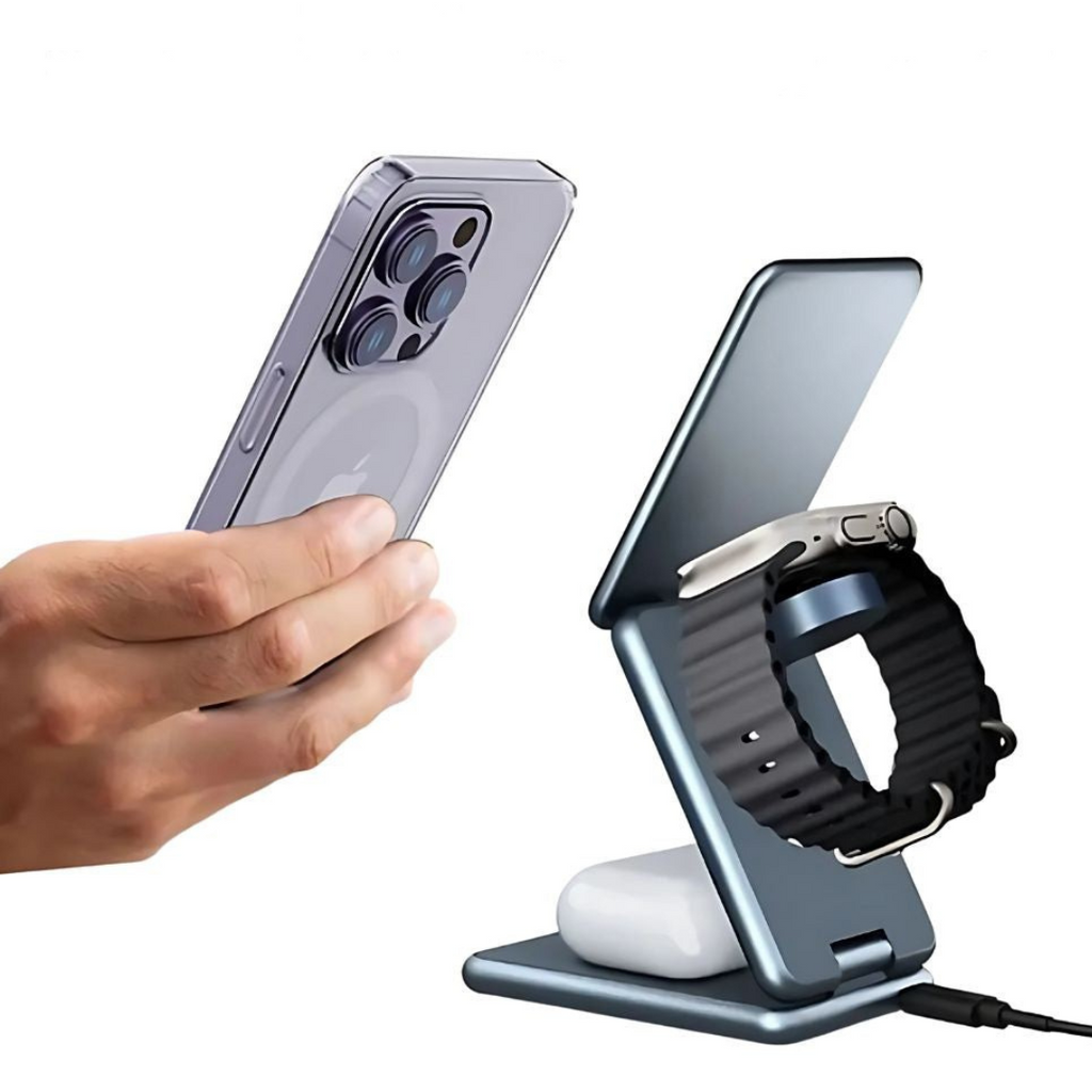 Wireless Phone Charger with Foldable Stand