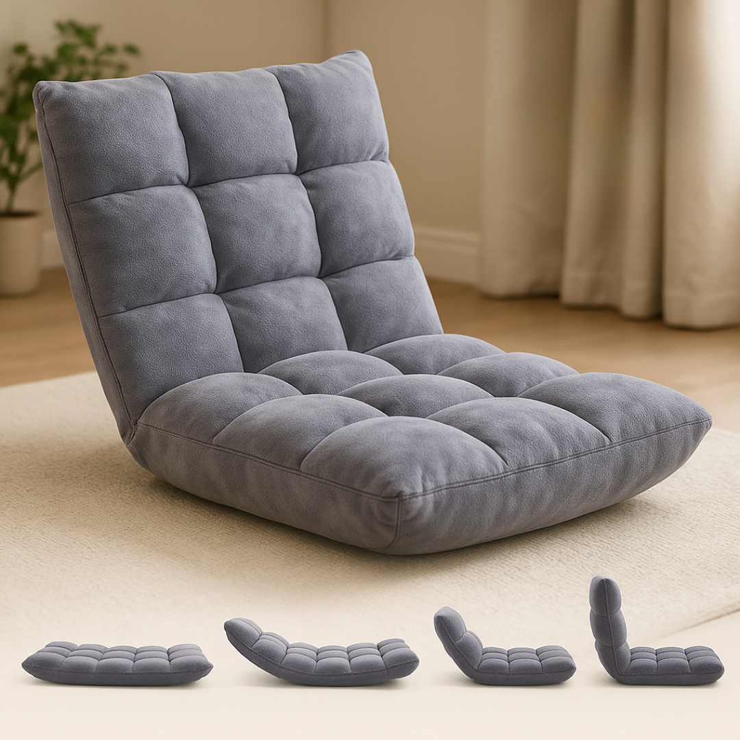 Floor Chair with Adjustable Back Support