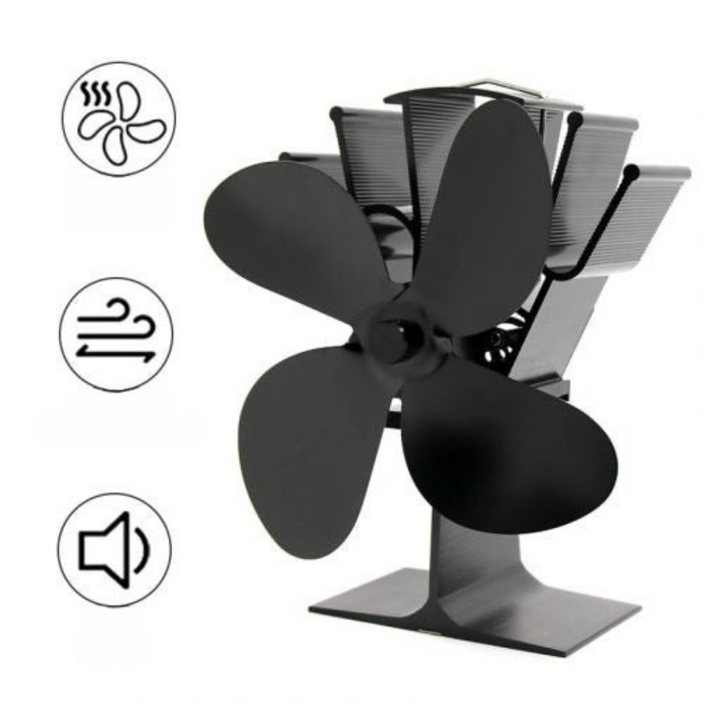 Wood Stove Heat Powered Aluminum Fan