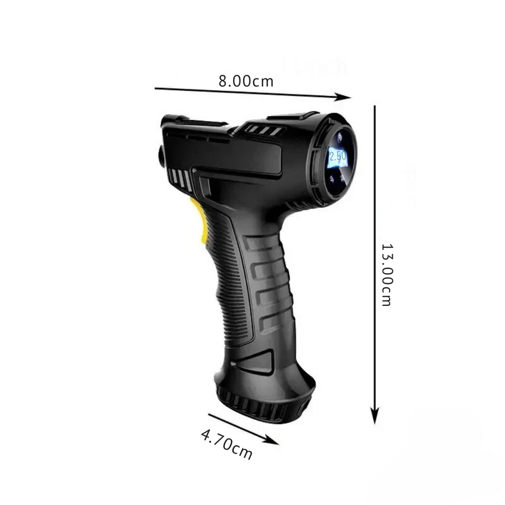 Tire Inflator with Digital Display and LED Light
