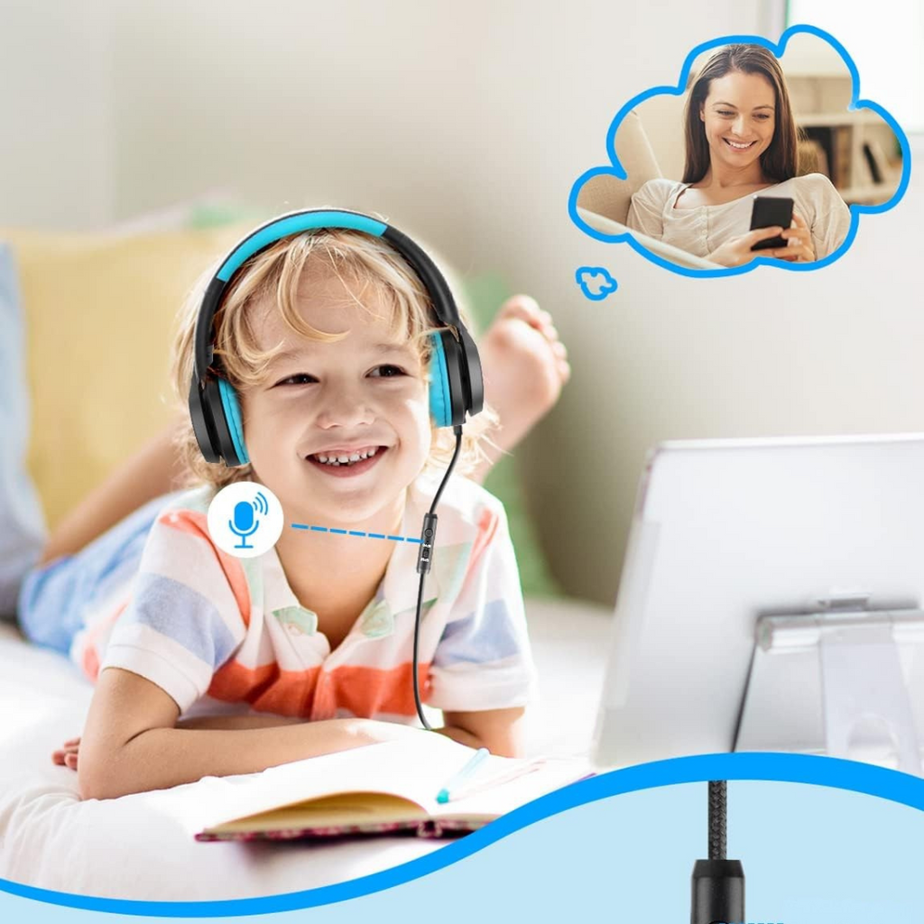 Headphones Kids Adjustable Foldable Volume-Limited