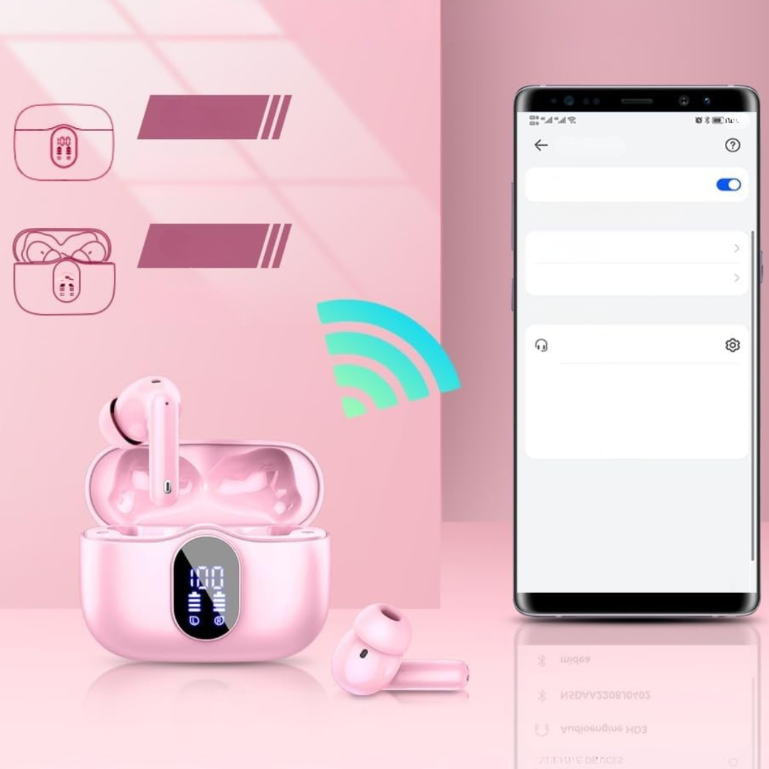 Headphones Wireless Bluetooth Noise Cancelling Earbuds