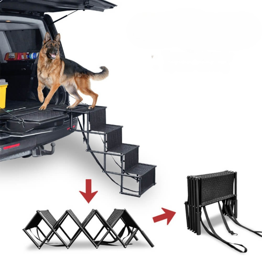 Dog Steps Foldable Non-Slip Car Ramp Stairs