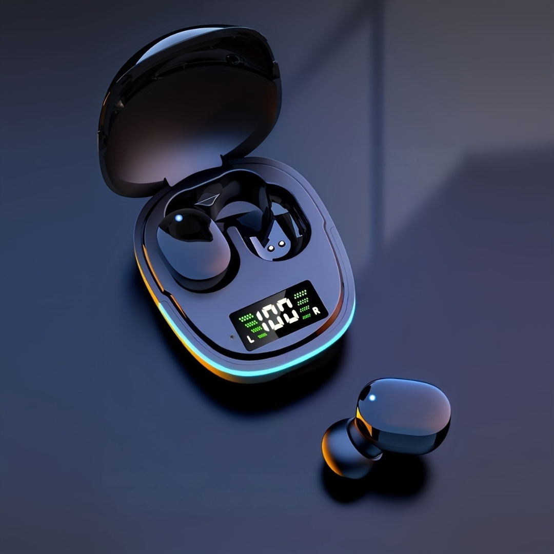 Headphones with LED Display Gaming Design