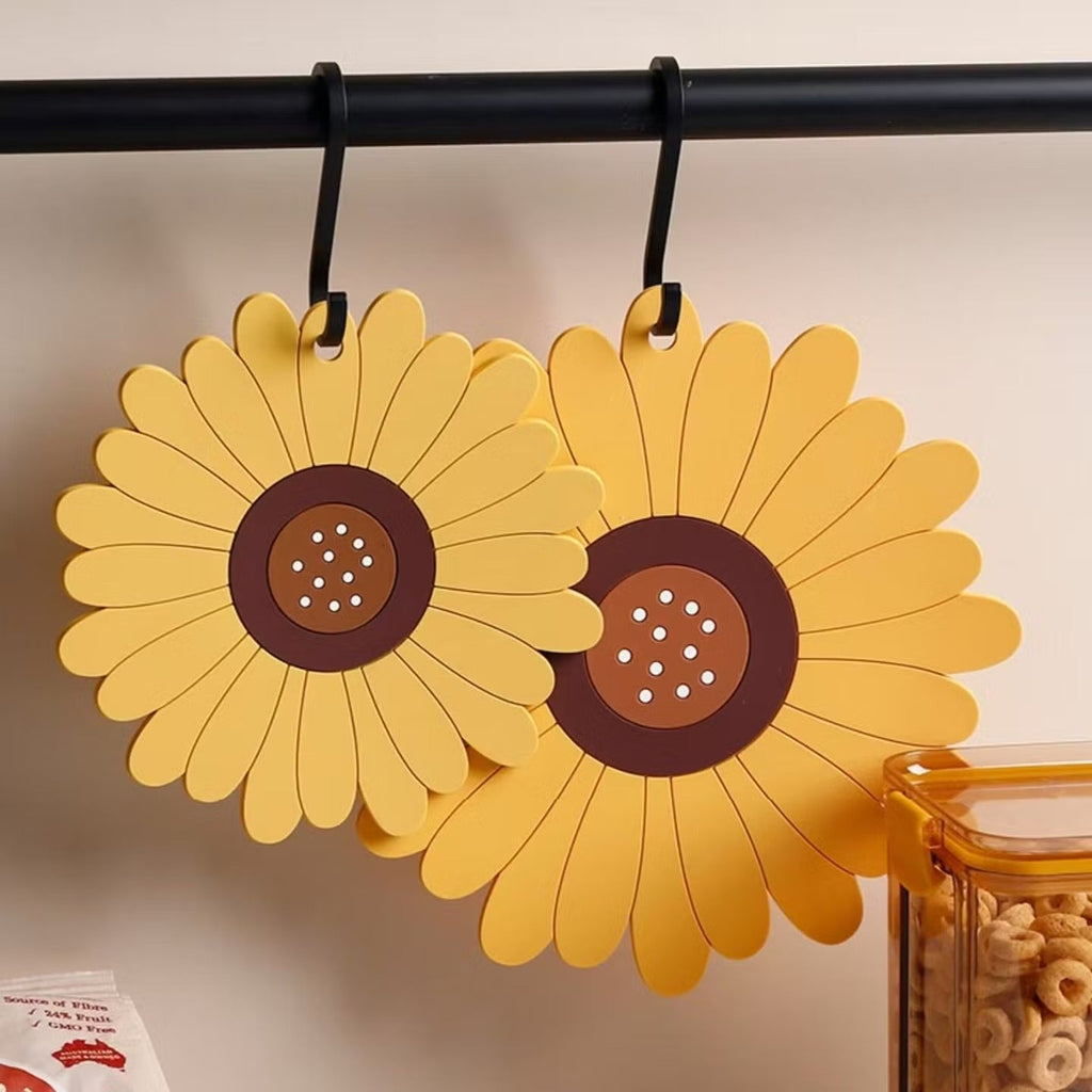 PVC Heat Resistant Sunflower Table Mat