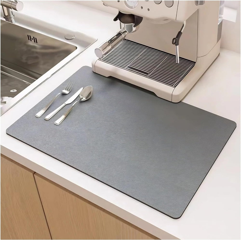 Dish Drying Mat With Quick Absorbent Surface