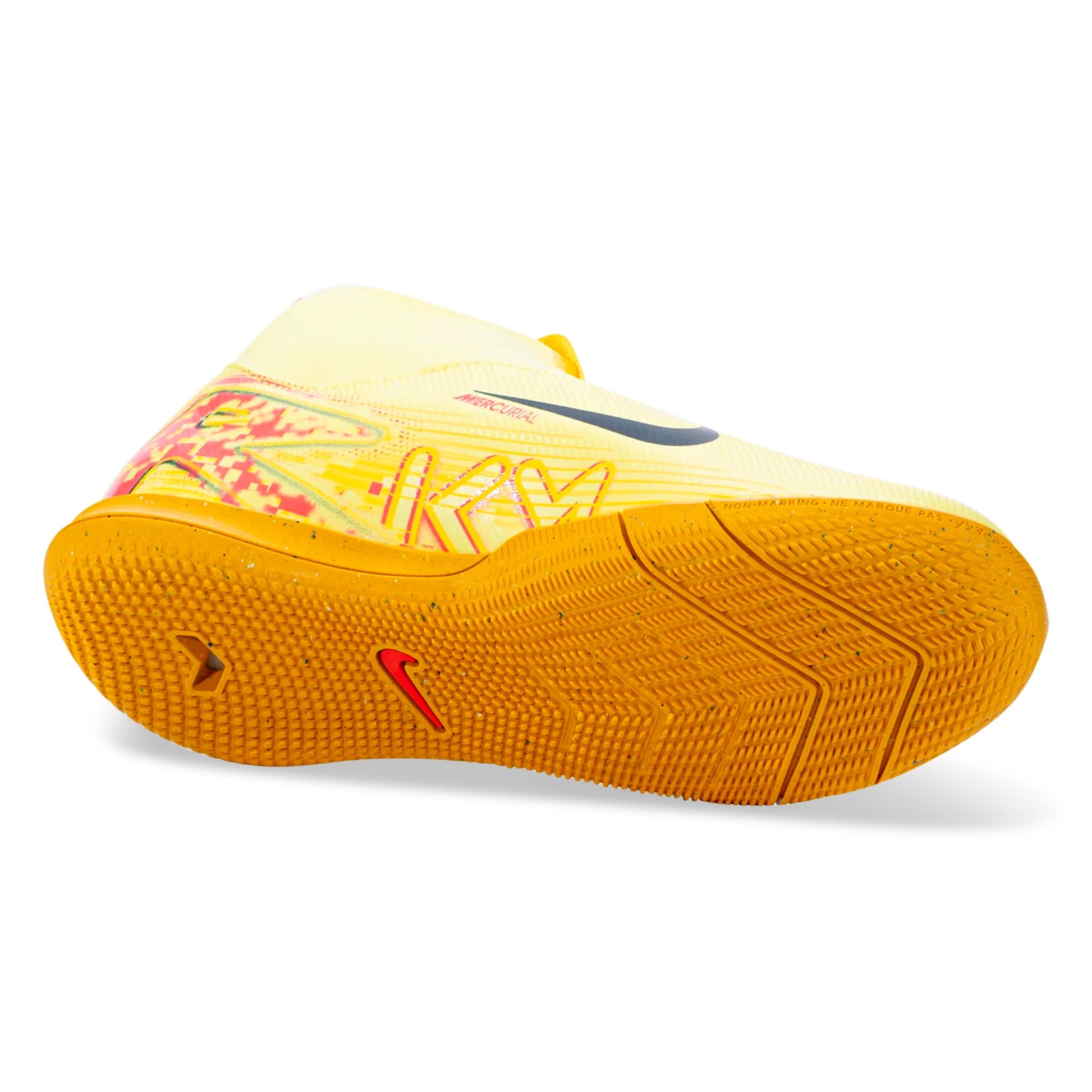 Nike Jr. Zoom Superfly 10 Academy KM Indoor Soccer Shoes (Light Laser Orange)