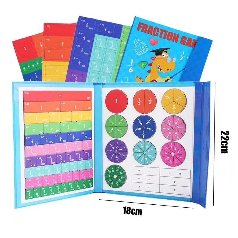 Educational Maths Toy Magnetic Fraction Board