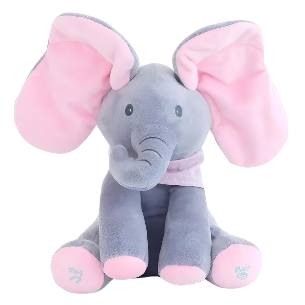 Plush Elephant Toy with Music and Movement
