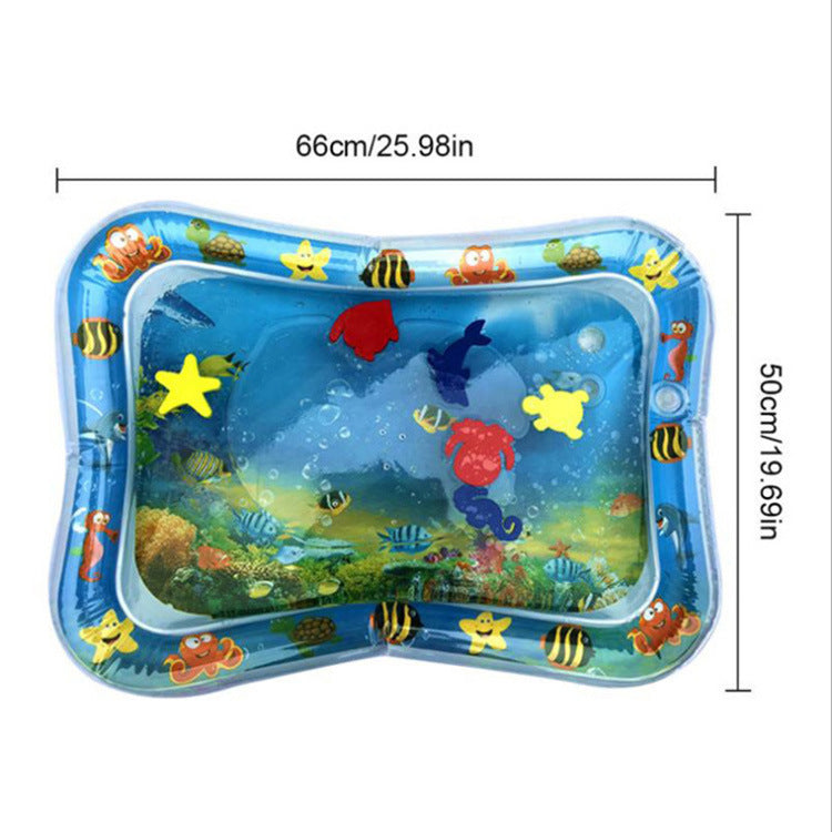 Baby Tummy Time Water Mat with Ocean Toys