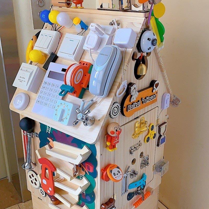 Wooden Kids Activity Learning Play Centre